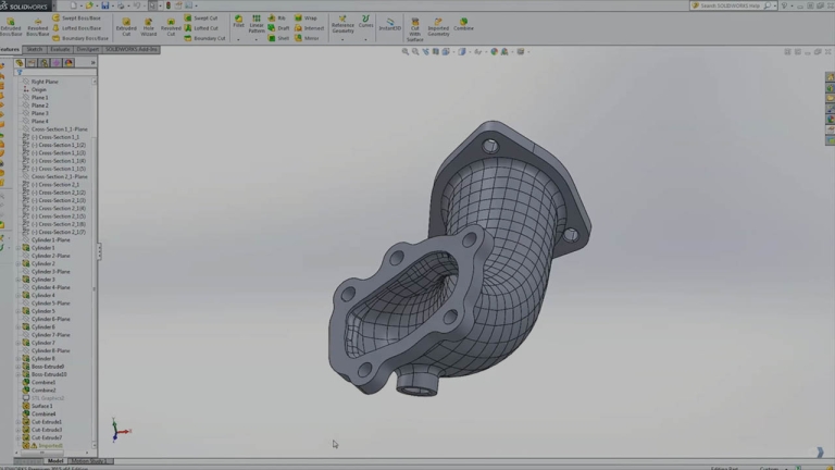 Przykład inżynierii odwrotnej z wykorzystaniem SOLIDWORKS